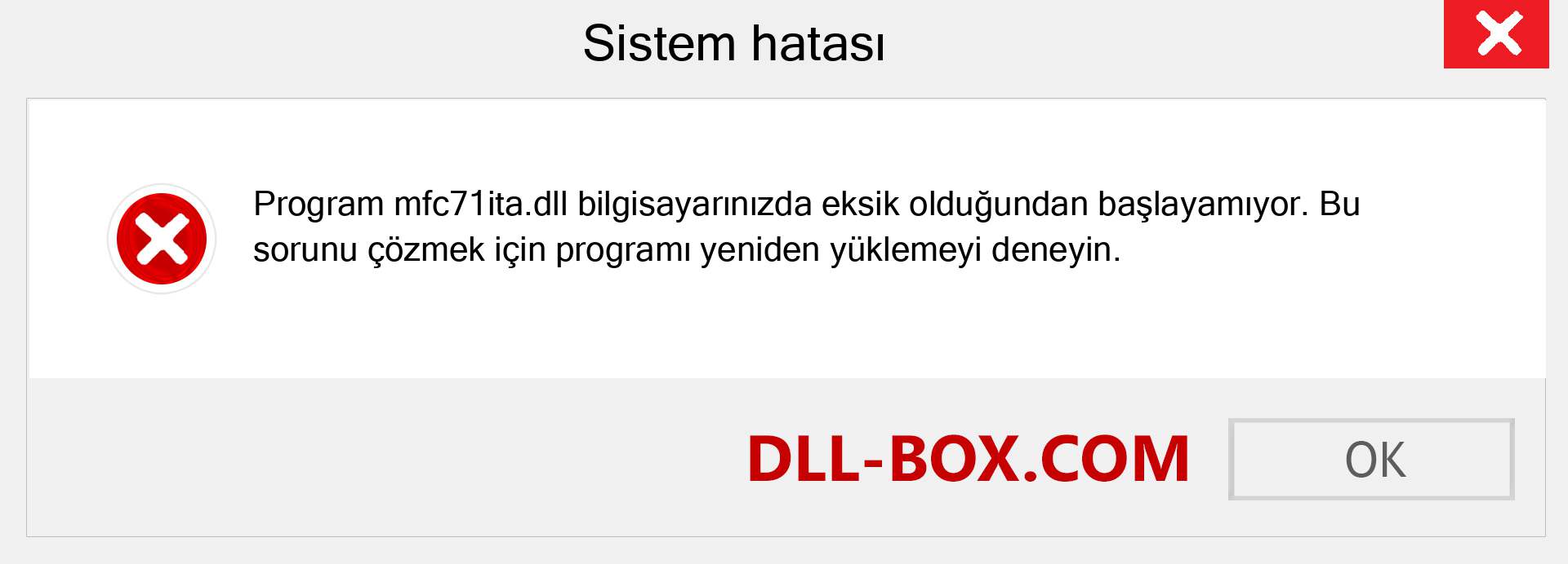 mfc71ita.dll dosyası eksik mi? Windows 7, 8, 10 için İndirin - Windows'ta mfc71ita dll Eksik Hatasını Düzeltin, fotoğraflar, resimler